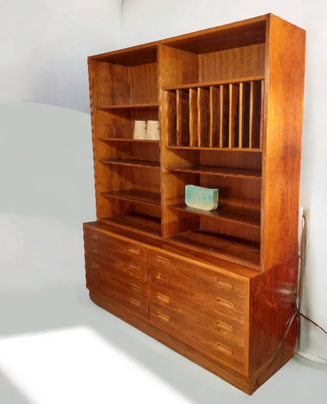 F 356 JC Rosewood library cabinet by Oman Junn Denmark 1960s 