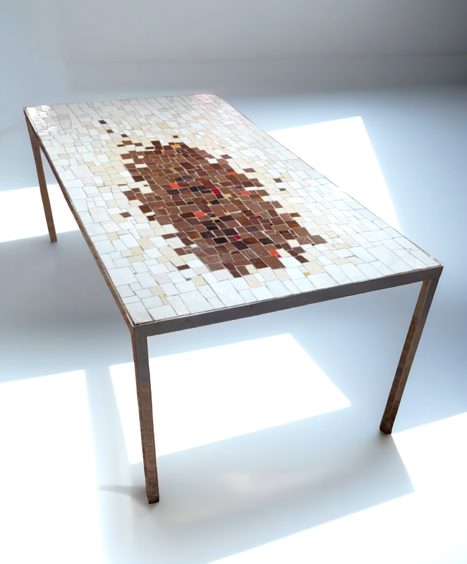 F 382 JC Mosaic coffee table by Berthold Muller 1960s