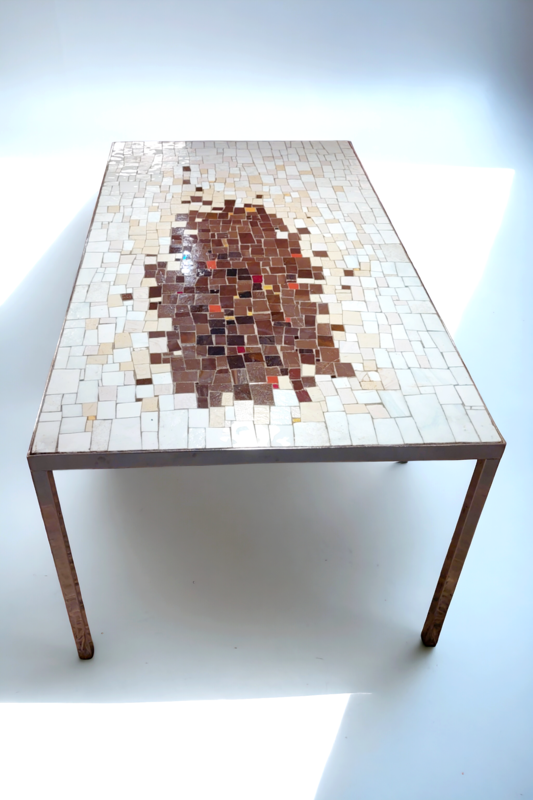 F 382 JC Mosaic coffee table by Berthold Muller 1960s