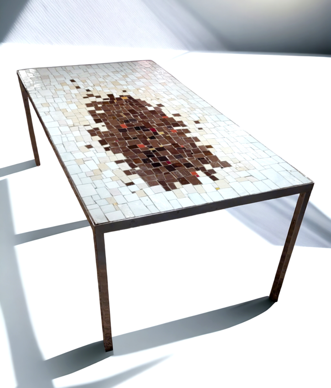 F 382 JC Mosaic coffee table by Berthold Muller 1960s