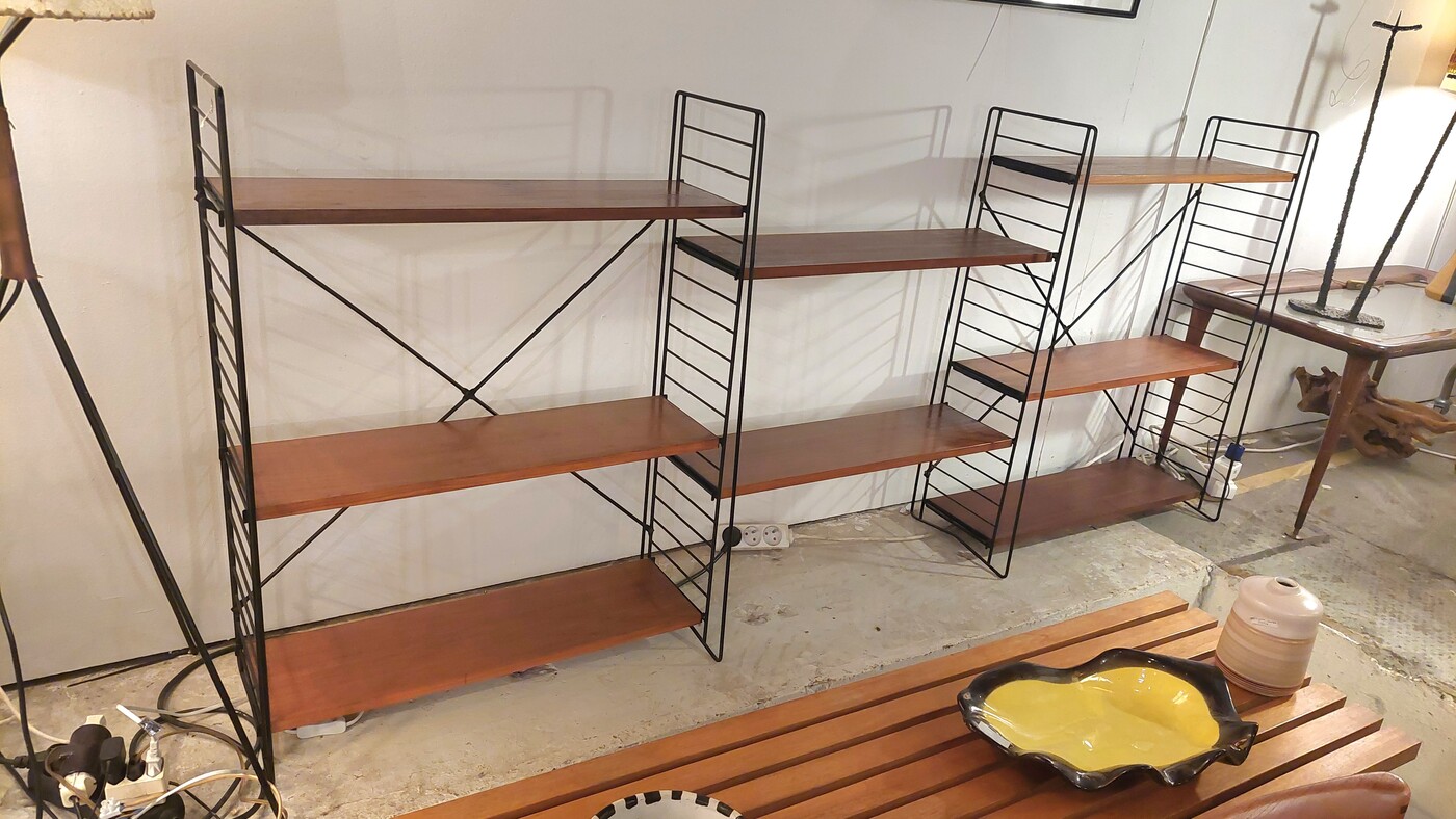 F 397 JC Teak modular shelves 1960s 