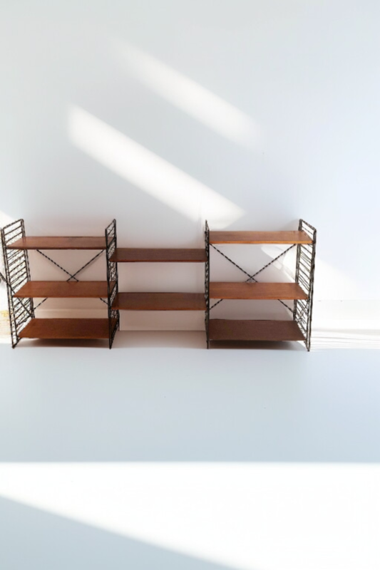 F 397 JC Teak modular shelves 1960s 