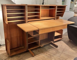 F 609 AS vintage « magicbox » adjustable  desk by Mumenthaler