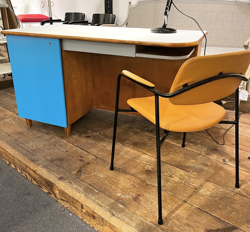 F 694 RP double face midcentury desk 