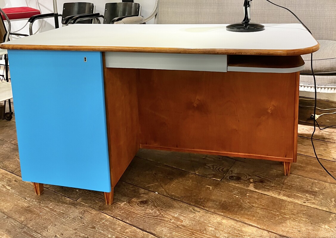 F 694 RP double face midcentury desk 