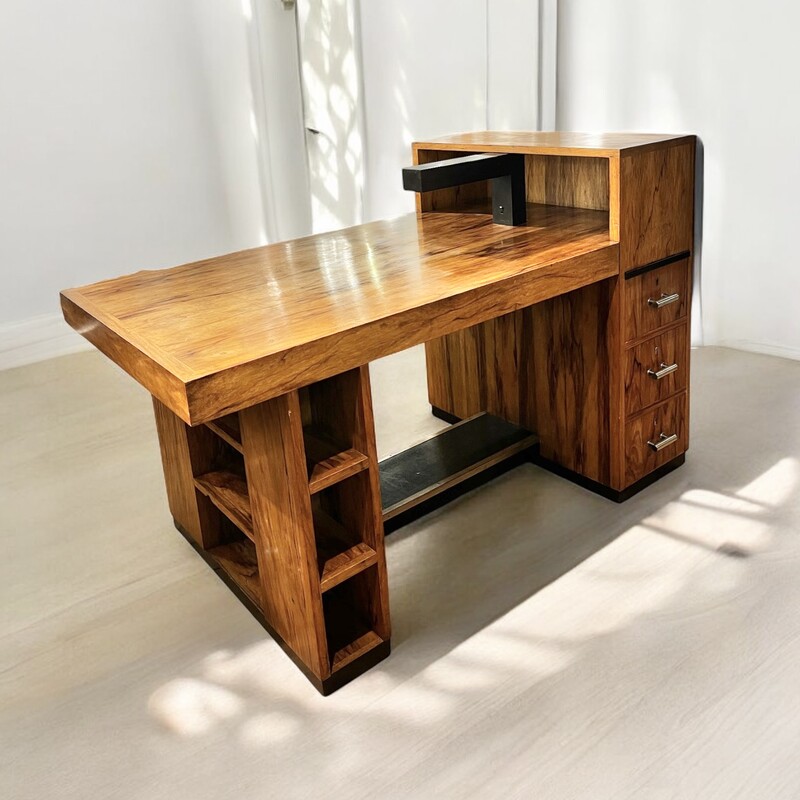 F 711 AS double face art deco desk, Belgium circa 1930