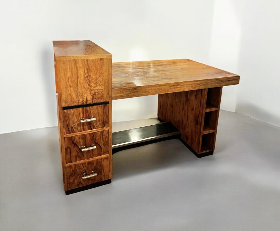 F 711 AS double face art deco desk, Belgium circa 1930