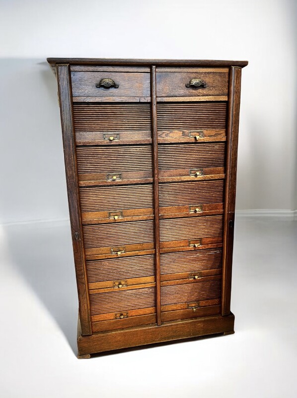 F 712 APO notary’s cabinet with rolling shutters, circa 1900