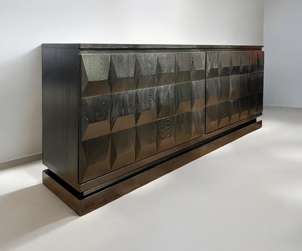 F 717 AS Brutalist De Coene sideboard, 1970’s