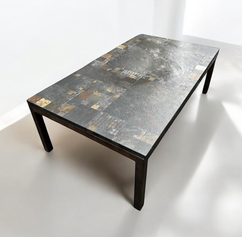 F 878 SC vintage stone table by Heinz Lilienthal