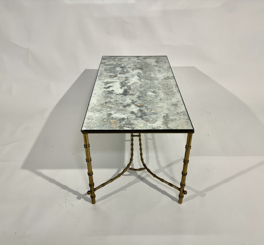 F 890 AG bronze coffee table by Bagues 