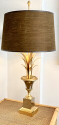 L 263 APO Brass and chrome palm tree lamp by Boulanger, 1970’s