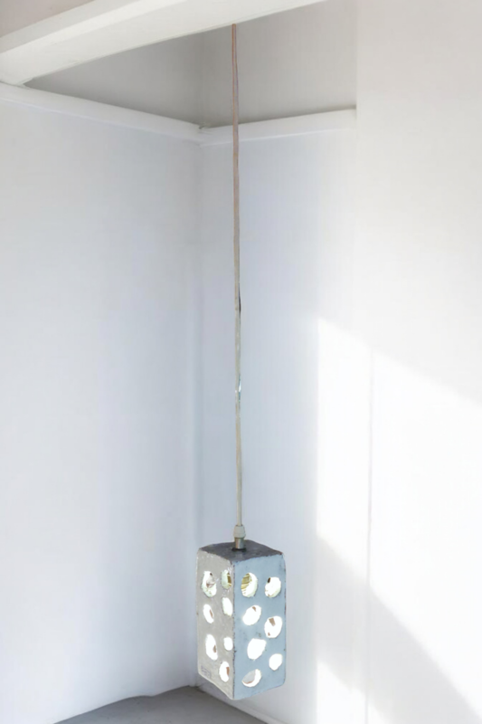 L 343 JC Ceramic hanging lamp 1970s