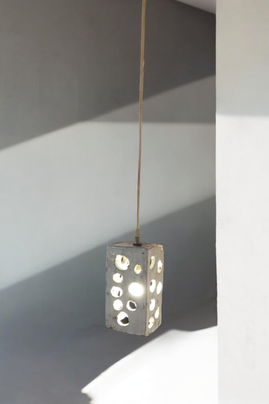 L 343 JC Ceramic hanging lamp 1970s