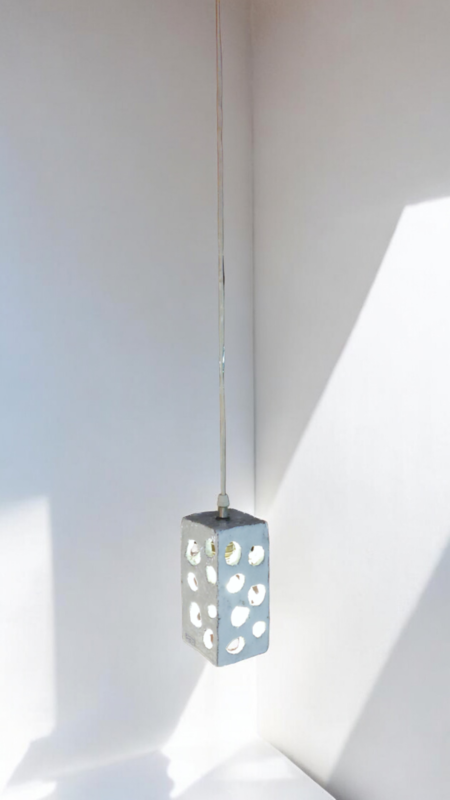 L 343 JC Ceramic hanging lamp 1970s