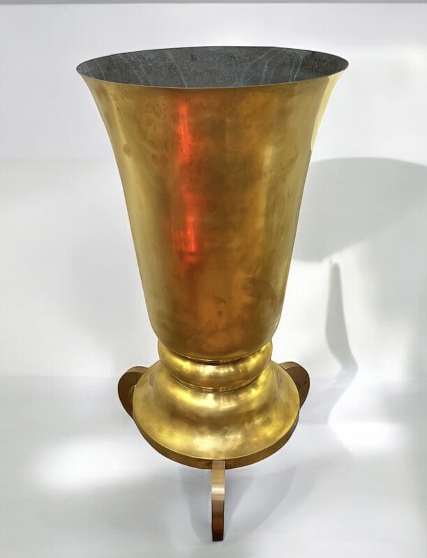 L 351 YO art deco brass lamp 