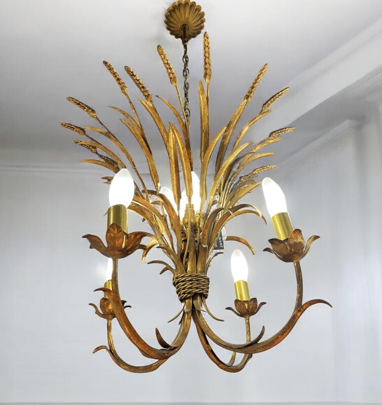 L 353 AG Hollywood Regency chandelier by Robert Goossens 