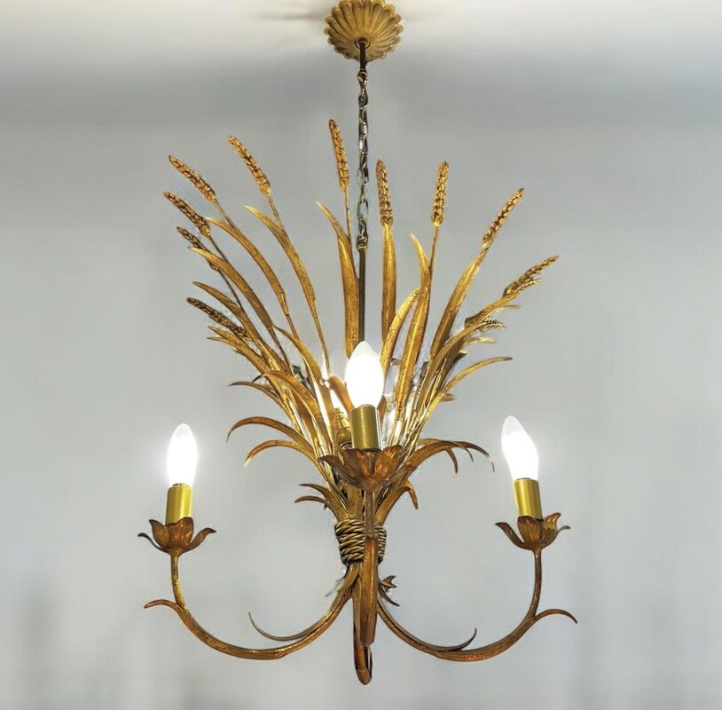 L 353 AG Hollywood Regency chandelier by Robert Goossens 