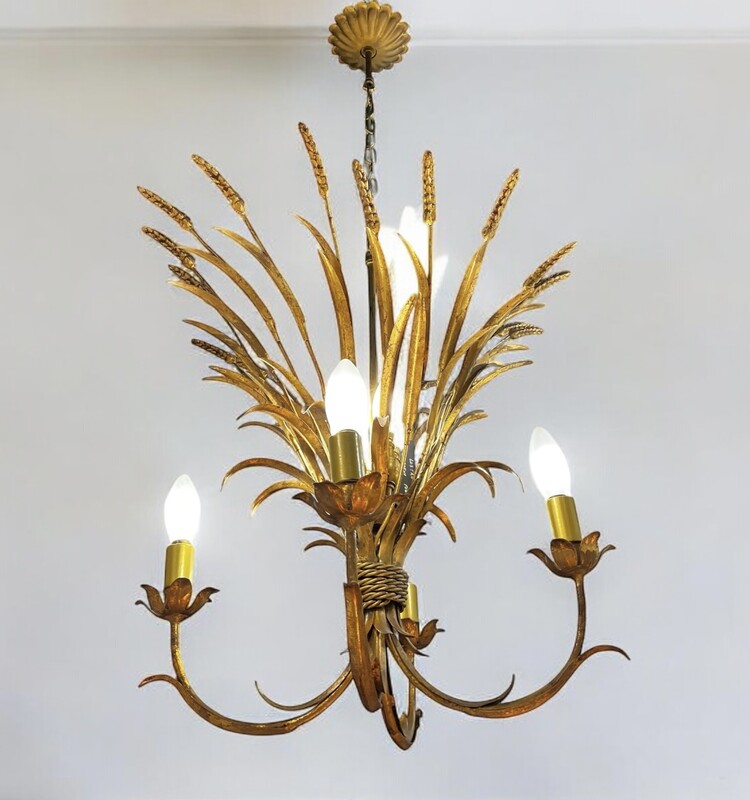 L 353 AG Hollywood Regency chandelier by Robert Goossens 