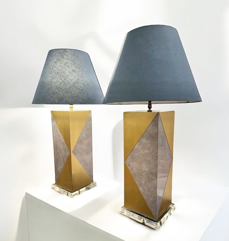 L 356 AG pair of table lamps att. to Paul Evans, USA 1970’s