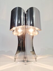 L 366 AG chrome Space Age lamp circa 1960