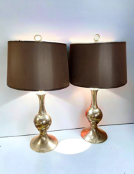 L 372 JC Pair space age chromed table lamps 1970s