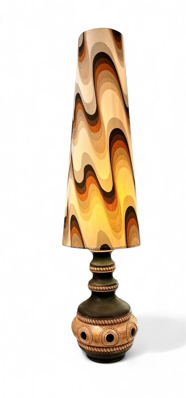 L 377 APO vintage ceramic lamp, 1970’s