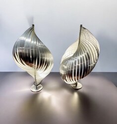 L 400 CW pair of Henri Mathieu lamp, 1970’s