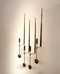 L 413 AG  4 wall sconces pendulum by Pierre Forssell sale by pair