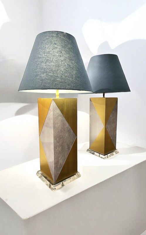 L pair of table lamps att. to Paul Evans, USA 1970’s