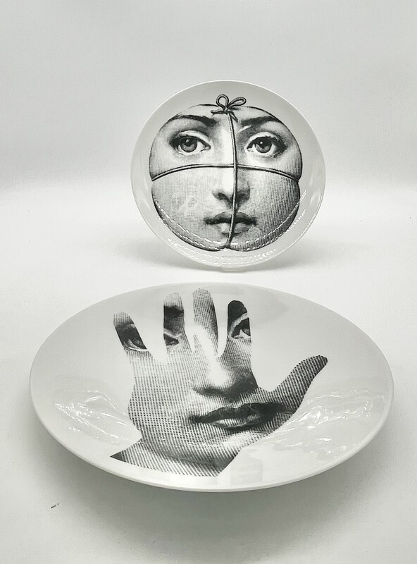 M 164 JD/RC plate by Fornasetti, Tema e Variazioni edition 