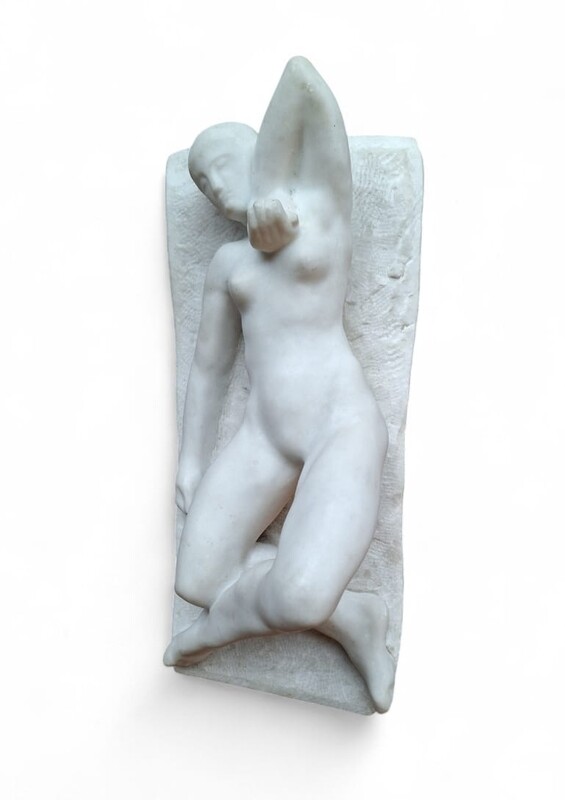 M 165 APO Naked marble signed M.I. Cladel, 1924