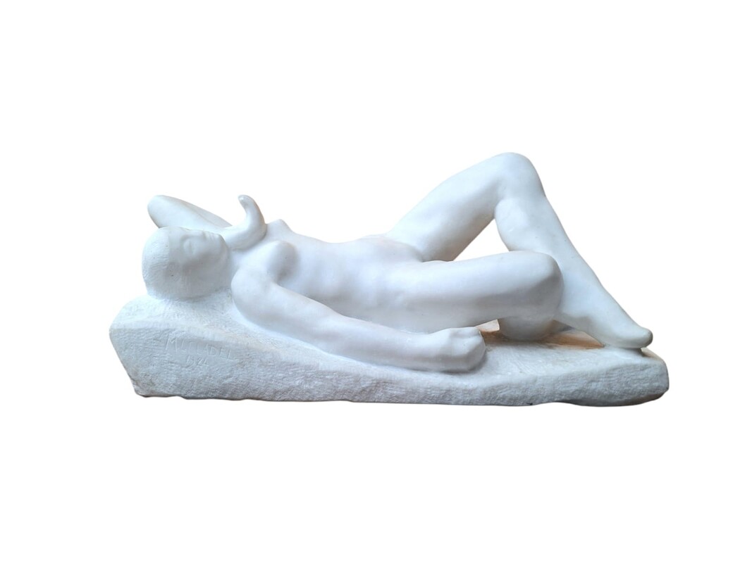 M 165 APO Naked marble signed M.I. Cladel, 1924