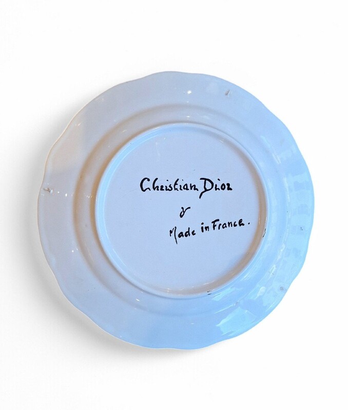 M 284 APO « nature morte » ceramic plate by Christian Dior