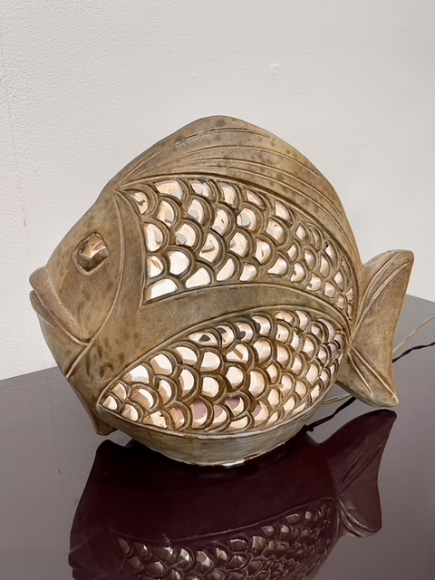 ceramic fish lamp