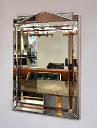 M 802 JFC Hollywood Regency Mirror by Deknudt 