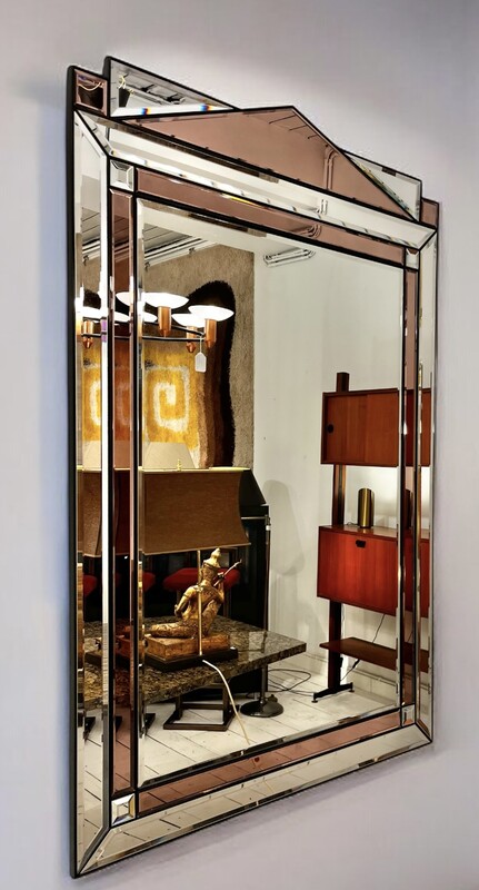 M 802 JFC Hollywood Regency Mirror by Deknudt 