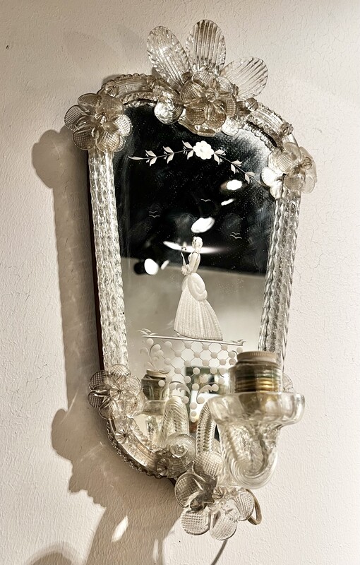 M 803 YD pair of Murano glass Mirror, circa 1940