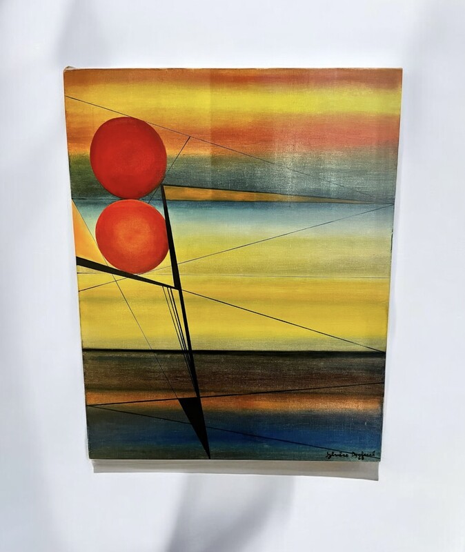 P 295 XXL abstract painting signed Sylvère DECLERCK, 1968