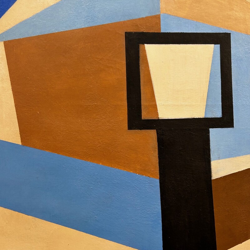 P 296 AS  Abstract painting signed Jean Boquet (1908-1976), oil on canvas