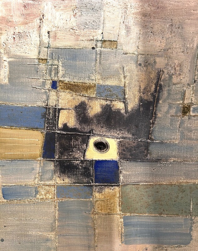 P 297 AS  Jef Verbrak(1924-2007), oil on canvas,abstract period ,signed and dated, new framework 