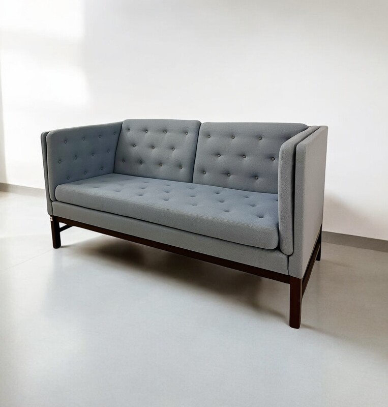 S 218 FS light blue sofa by Erik Jørgensen