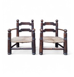 S 227 APO pair of armchairs by Charles Dudouyt