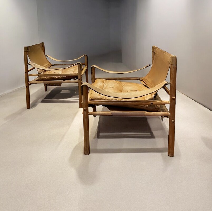 S 262 APO pair of Sirocco chairs by Arne Norel 