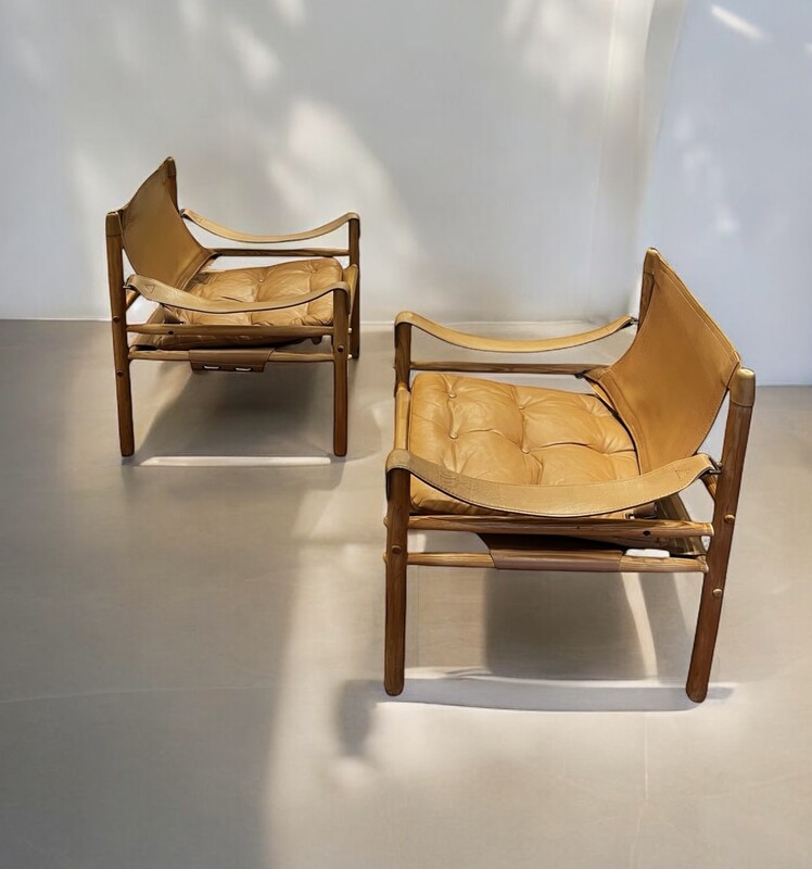 S 262 APO pair of Sirocco chairs by Arne Norel 