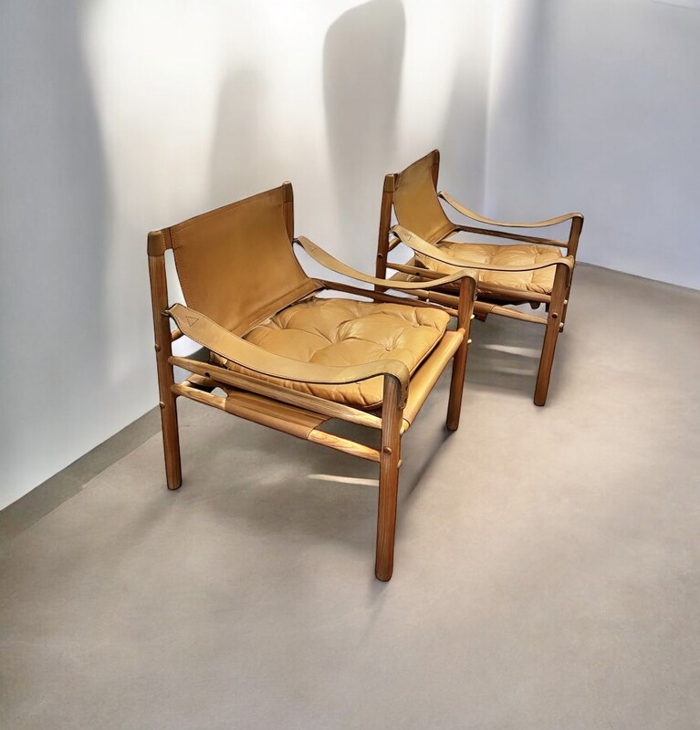 S 262 APO pair of Sirocco chairs by Arne Norel 