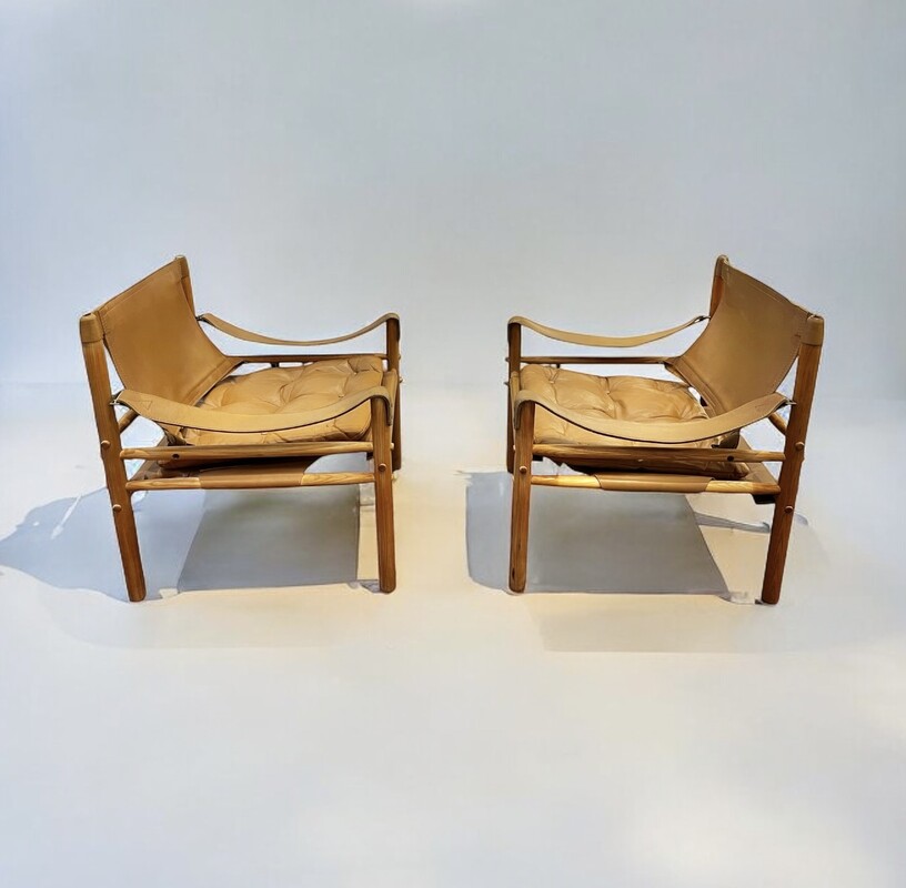 S 262 APO pair of Sirocco chairs by Arne Norel 