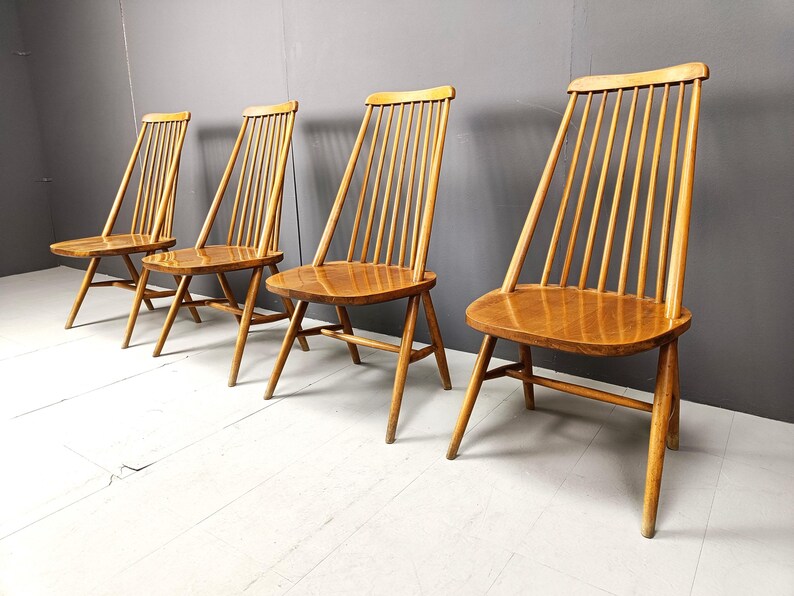 S 287 GOT set of 4 midcentury chairs by Tapio Wirkkala  