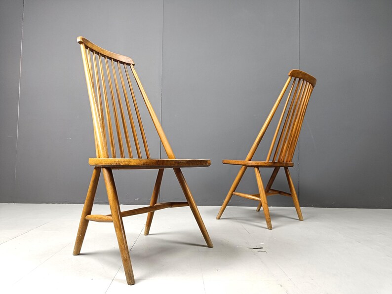 S 287 GOT set of 4 midcentury chairs by Tapio Wirkkala  