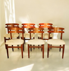 S 320 JC set 6 rosewood chairs by Johannes Andersen for Bramin